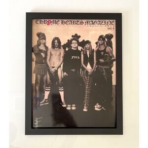 Chrome Hearts magazine cover cutout photo Framed 9x11